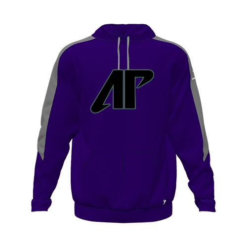 [CUS-DFW-HOOD-FLC-LSL-PUR-YXS-LOGO1] Hoodie (Youth XS, Purple, Logo 1)