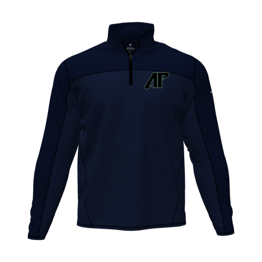 [CUS-DFW-QTRZ-PER-LSL-NVY-AS-LOGO1] Quarter Zip Pullover (Adult S, Navy, Logo 1)