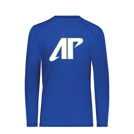 [6845.060.S-LOGO2] Men's SoftTouch Long Sleeve (Adult S, Royal, Logo 2)