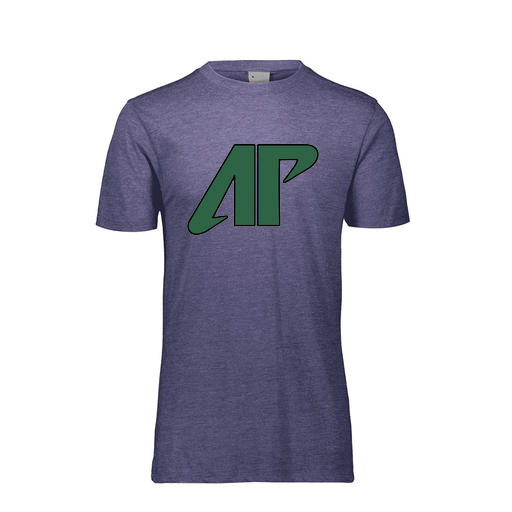 [FTSCUBNV-YS-LOGO3] Decker Youth Tri-Blend T-Shirt - Short Sleeve (Youth S, Navy, Logo 3)