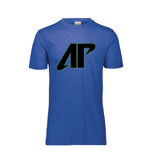 [FTSCUBRY-YS-LOGO1] Decker Youth Tri-Blend T-Shirt - Short Sleeve (Youth S, Royal, Logo 1)