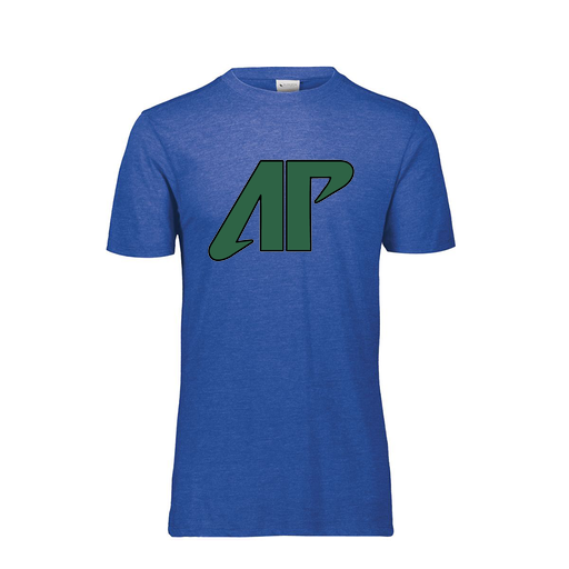 [FTSCUBRY-YS-LOGO3] Decker Youth Tri-Blend T-Shirt - Short Sleeve (Youth S, Royal, Logo 3)