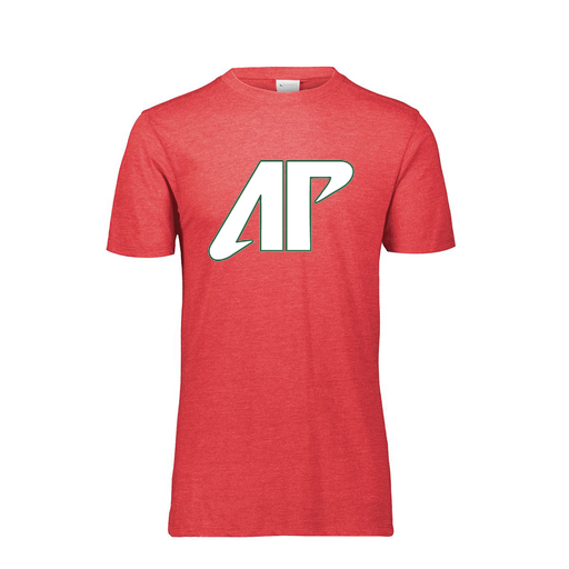 [FTSCUBRD-YS-LOGO2] Decker Youth Tri-Blend T-Shirt - Short Sleeve (Youth S, Red, Logo 2)