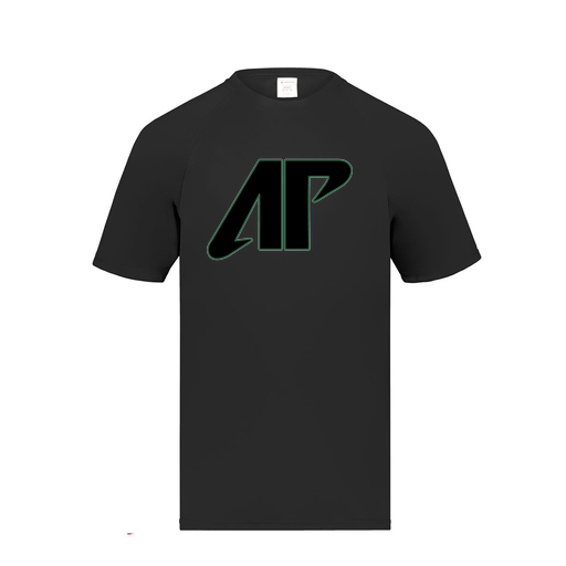 [2791.080.S-LOGO1] Youth Smooth Sport T-Shirt (Youth S, Black, Logo 1)