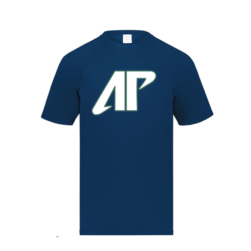 [2791.065.S-LOGO2] Youth Smooth Sport T-Shirt (Youth S, Navy, Logo 2)