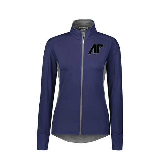 [371263.H71.S-LOGO1] Girls FreeForm Jacket (Female Youth S, Navy, Logo 1)