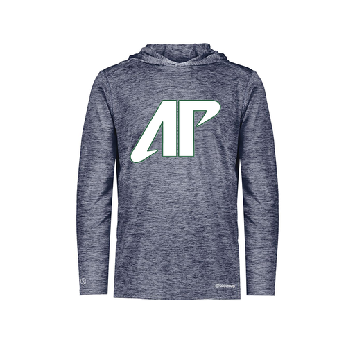 [FOLHCGNV-YS-LOGO2] Decker Youth Charge Hoodie (Youth S, Navy, Logo 2)