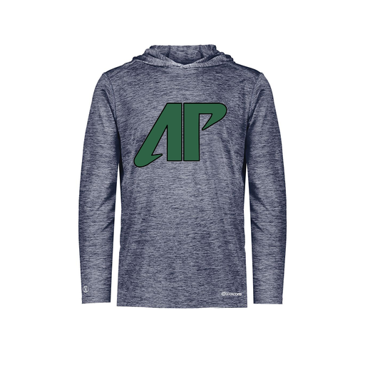 [FOLHCGNV-YS-LOGO3] Decker Youth Charge Hoodie (Youth S, Navy, Logo 3)