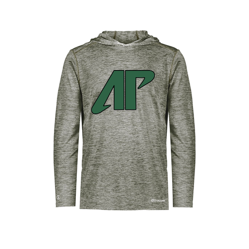 [FOLHCGGY-YS-LOGO3] Decker Youth Charge Hoodie (Youth S, Gray, Logo 3)