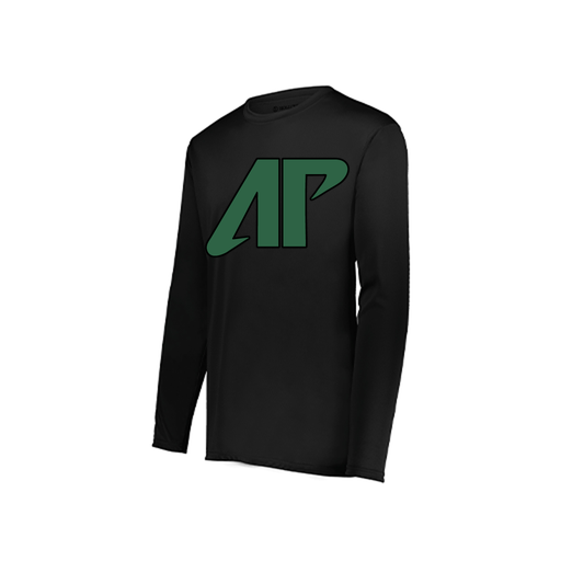 [222822.080.XS-LOGO3] Men's LS Smooth Sport Shirt (Adult XS, Black, Logo 3)