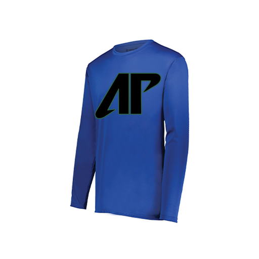 [222822.060.XS-LOGO1] Men's LS Smooth Sport Shirt (Adult XS, Royal, Logo 1)