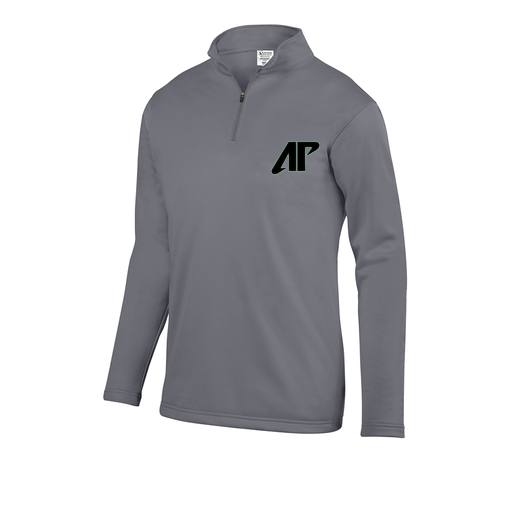 [FOLQFFGY-AS-LOGO1] Decker Men's FlexFleece 1/4 Zip (Adult S, Gray, Logo 1)