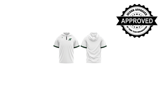 White AP 1/4 Zip Blank Back